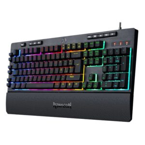 Teclado colorido de lado